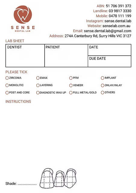 Lab Form Preview